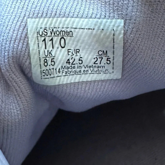 Vans Women's Pink and White Trainers size 11 - Picture 4 of 4